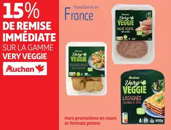 Auchan Sur la gamme very veggie offre