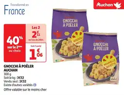 Auchan Gnocchi à poêler auchan offre