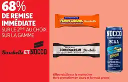 Auchan Sur la gamme barebells et nocco offre