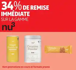 Auchan Sur la gamme nu3 offre