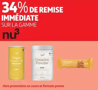 Auchan Sur la gamme nu3 offre