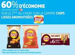 Auchan Sur la gamme chips lisses aromatisées lay's offre