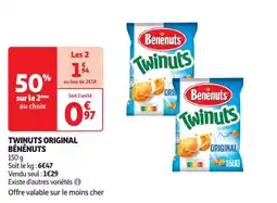 Auchan Twinuts original bénénuts offre