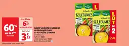 Auchan Soupe velouté 12 légumes au fromage frais la potagère & knorr offre