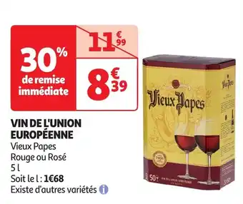 Auchan Vin de l'union européenne offre