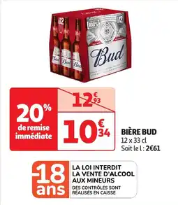 Auchan Bière bud offre