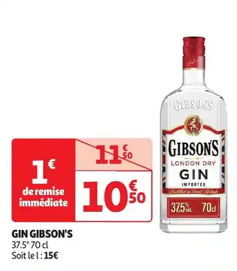 Auchan Gin gibson's offre