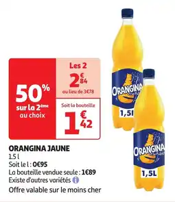 Auchan Orangina jaune offre