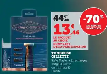 Hyper U GILLETTE Tondeuse offre