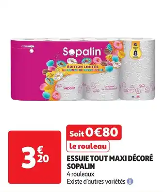 Auchan Essuie tout maxi décoré sopalin offre