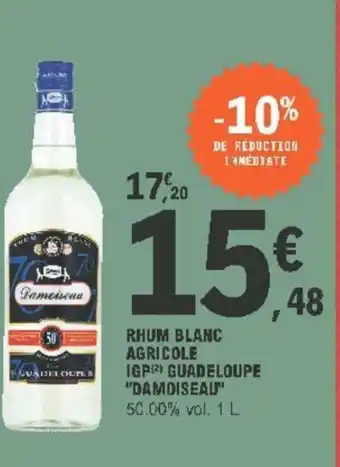 E.Leclerc Rhum Blanc Agricole offre