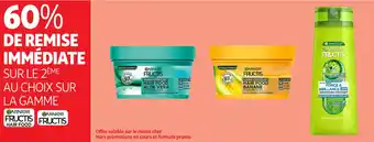 Auchan Sur la gamme fructis offre