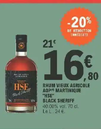 E.Leclerc Rhum Vieux Agricole offre