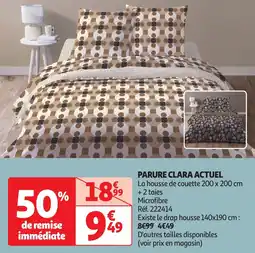 Auchan Parure clara actuel offre