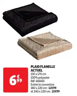 Auchan Plaid flanelle actuel offre