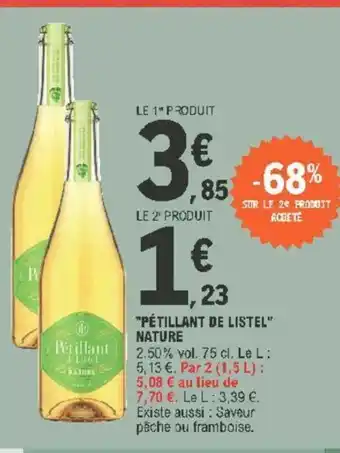 Pétillant de Listel Nature