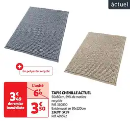 Auchan Tapis chenille actuel offre