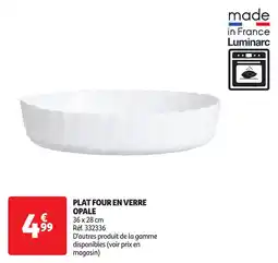 Auchan Plat four en verre opale offre