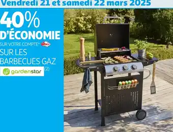 Auchan Sur les barbecues gaz gardenstar offre