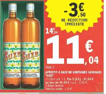 E.Leclerc Aperitif a Base de Gentianes Sauvages offre