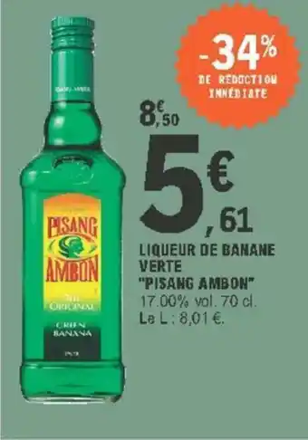 E.Leclerc Liqueur de Banane Verte offre