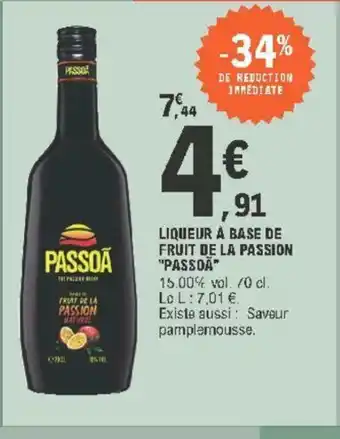 E.Leclerc Liqueur à Base de Fruit de La Passion offre