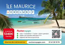 Auchan Auchan Voyages offre