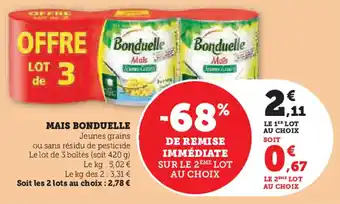 Hyper U BONDUELLE Mais offre