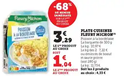 Hyper U FLEURY MICHON Plats cuisines offre