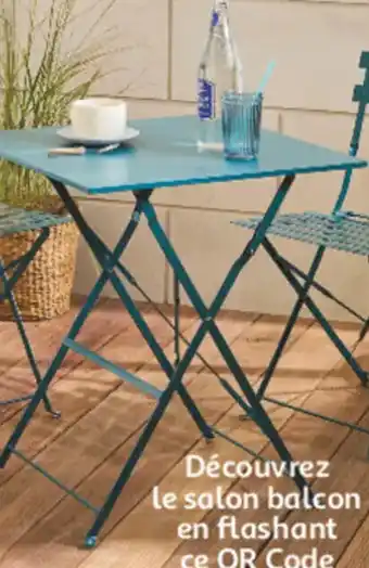 Auchan Table balcon pliante offre