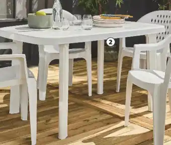 Auchan Table de jardin offre