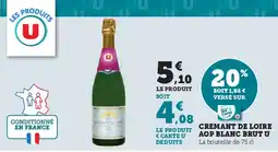 Hyper U U Cremant de loire aop blanc brutl offre