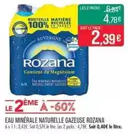 Match Rozana - eau minérale naturelle gazeuse offre