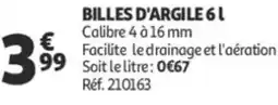 Auchan Billes d'argile offre