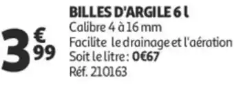 Auchan Billes d'argile offre