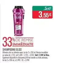 Match Schwarzkopf - shampooing gliss offre