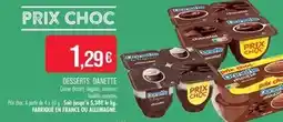 Match Danone - desserts danette offre