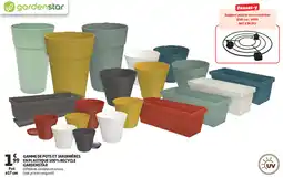 Auchan Gamme de pots et jardinières en plastique 100% recycle gardenstar offre