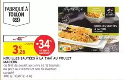 Intermarché Express Madern - nouilles sautées à la thaï au poulet offre