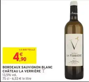 Intermarché Express Bordeaux sauvignon blanc offre