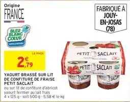 Intermarché Express Sacla - yaourt brassé sur lit de confiture de fraise offre