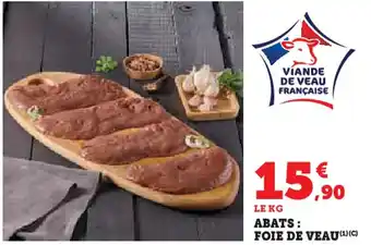 Hyper U Abats foie de veau offre