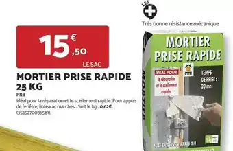 Bricomarché Prb - mortier prise rapide offre