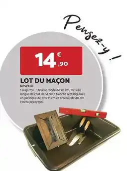 Bricomarché Lot du maçon offre