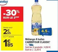 Carrefour Carrefour - mélange 4 huiles offre