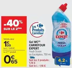 Carrefour Carrefour - gel wc expert offre