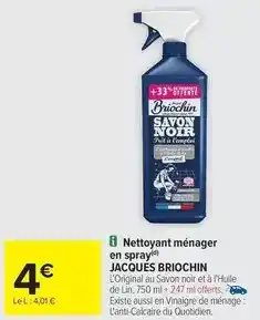 Carrefour Jacques briochin - nettoyant ménager en spray offre