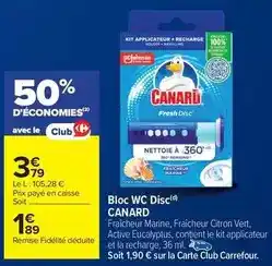 Carrefour Carrefour - bloc wc disc offre