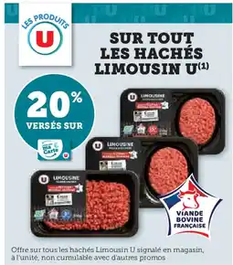 Hyper U U Sur tout les hachés limousin offre