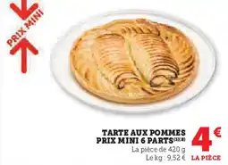 Hyper U PRIX MINI Tarte aux pommes6 parts offre